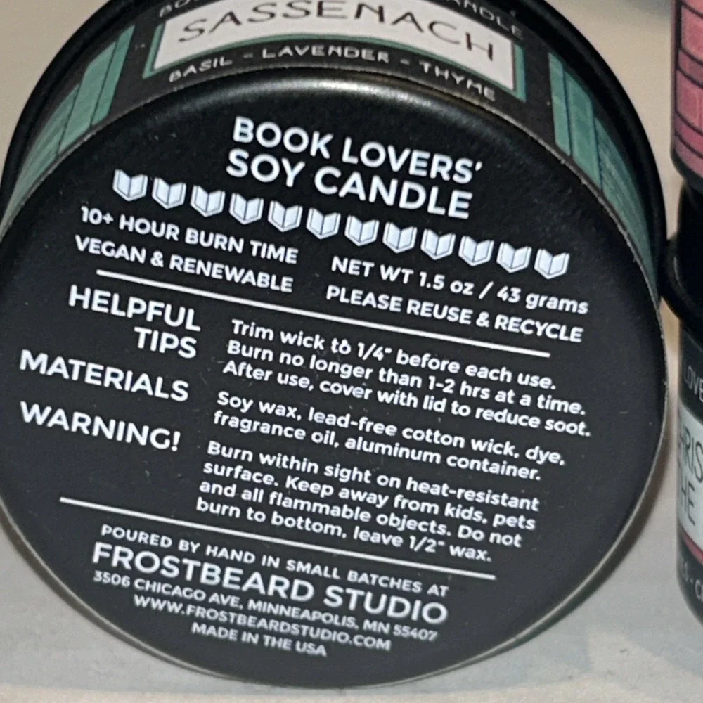 Frostbeard Studios Book Candle 